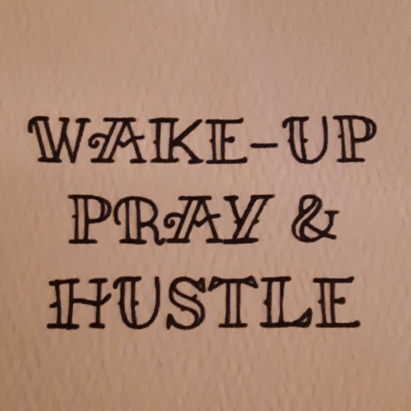 WakeUp, Pray, Hustle Metal Cuff - Picture 4 of 4